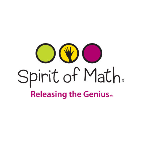 Spirit of Math logo: A geometric design featuring a stylized owl with its wings spread wide, symbolizing knowledge and wisdom.